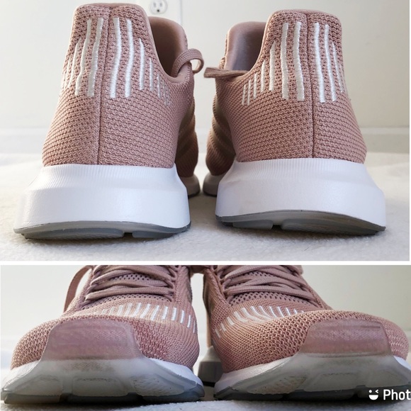 Adidas Swift Run Women’s Ashpea & White Sneaker Running Shoe, size 9 Medium - Picture 4 of 16